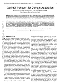 Optimal Transport for Domain Adaptation