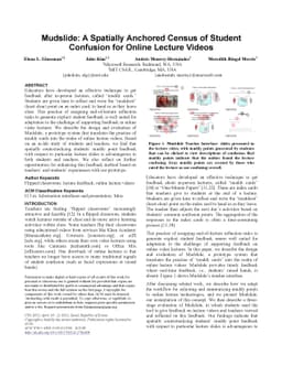 Mudslide: A Spatially Anchored Census of Student Confusion for Online
  Lecture Videos