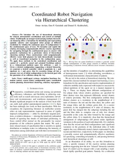 Coordinated Robot Navigation via Hierarchical Clustering
