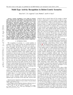 Multi-Type Activity Recognition in Robot-Centric Scenarios