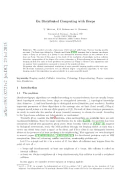 On Distributed Computing with Beeps