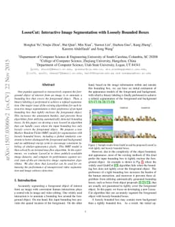 LooseCut: Interactive Image Segmentation with Loosely Bounded Boxes