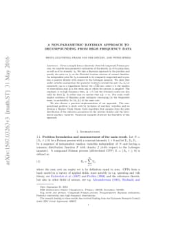A non-parametric Bayesian approach to decompounding from high frequency
  data