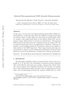 Ordered Decompositional DAG Kernels Enhancements