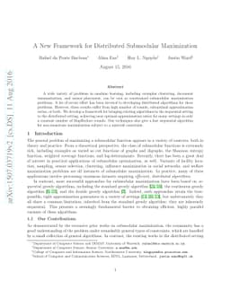 A New Framework for Distributed Submodular Maximization