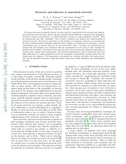 Structure and inference in annotated networks