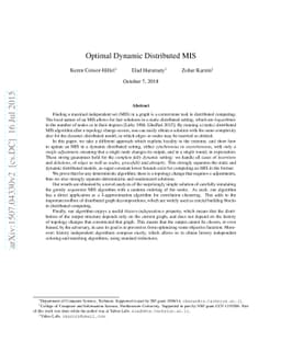 Optimal Dynamic Distributed MIS