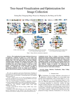 Tree-based Visualization and Optimization for Image Collection