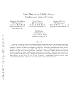 Space Bounds for Reliable Storage: Fundamental Limits of Coding