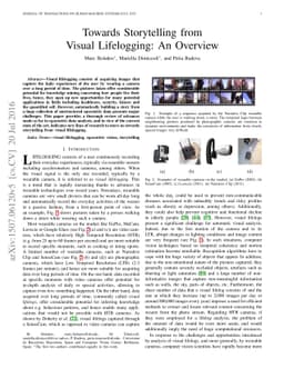 Towards Storytelling from Visual Lifelogging: An Overview