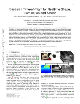 Bayesian Time-of-Flight for Realtime Shape, Illumination and Albedo
