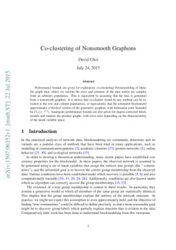 Co-clustering of Nonsmooth Graphons