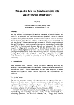 Mapping Big Data into Knowledge Space with Cognitive
  Cyber-Infrastructure