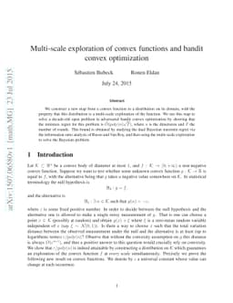 Multi-scale exploration of convex functions and bandit convex
  optimization