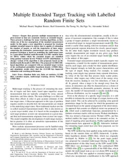 Multiple Extended Target Tracking with Labelled Random Finite Sets