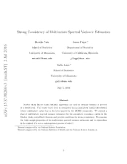 Strong Consistency of Multivariate Spectral Variance Estimators
