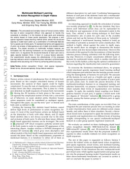 Multimodal Multipart Learning for Action Recognition in Depth Videos