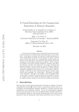 A Visual Embedding for the Unsupervised Extraction of Abstract Semantics