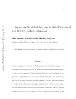 Regularized Multi-Task Learning for Multi-Dimensional Log-Density
  Gradient Estimation