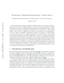Evolutionary Multimodal Optimization: A Short Survey