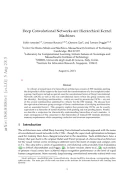 Deep Convolutional Networks are Hierarchical Kernel Machines