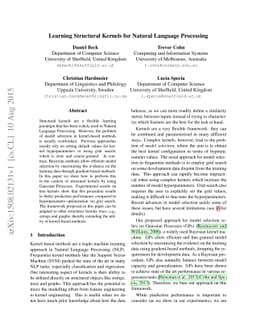 Learning Structural Kernels for Natural Language Processing