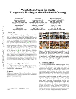 Visual Affect Around the World: A Large-scale Multilingual Visual
  Sentiment Ontology