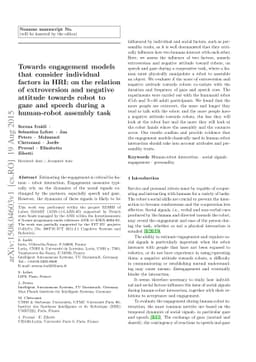 Towards engagement models that consider individual factors in HRI: on
  the relation of extroversion and negative attitude towards robots to gaze and
  speech during a human-robot assembly task