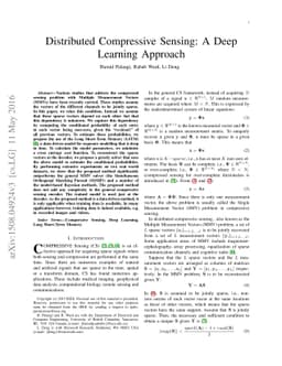 Distributed Compressive Sensing: A Deep Learning Approach