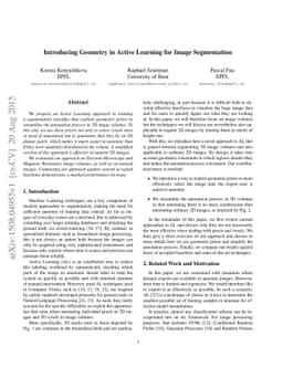 Introducing Geometry in Active Learning for Image Segmentation