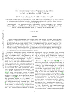 The backtracking survey propagation algorithm for solving random K-SAT
  problems
