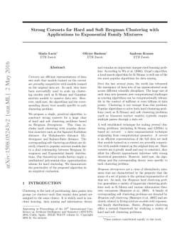 Strong Coresets for Hard and Soft Bregman Clustering with Applications
  to Exponential Family Mixtures