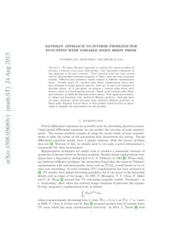 Bayesian approach to inverse problems for functions with variable index
  Besov prior
