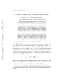 Bayesian Detection of Image Boundaries