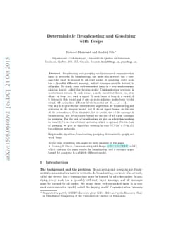 Deterministic Broadcasting and Gossiping with Beeps