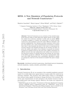 NETCS: A New Simulator of Population Protocols and Network Constructors