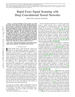 Rapid Exact Signal Scanning with Deep Convolutional Neural Networks