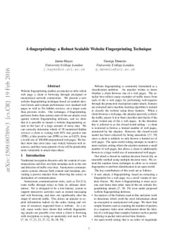 k-fingerprinting: a Robust Scalable Website Fingerprinting Technique