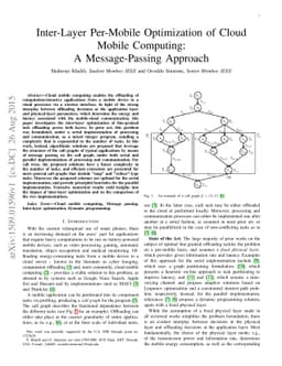 Inter-Layer Per-Mobile Optimization of Cloud Mobile Computing: A
  Message-Passing Approach