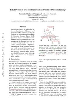 Better Document-level Sentiment Analysis from RST Discourse Parsing