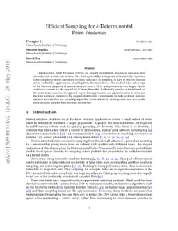 Efficient Sampling for k-Determinantal Point Processes