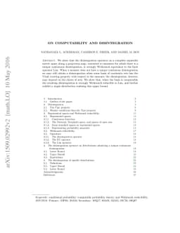 On computability and disintegration