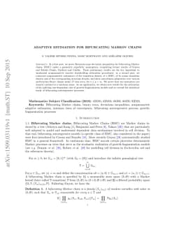Adaptive estimation for bifurcating Markov chains
