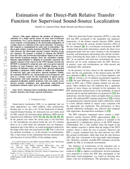 Estimation of the Direct-Path Relative Transfer Function for Supervised
  Sound-Source Localization