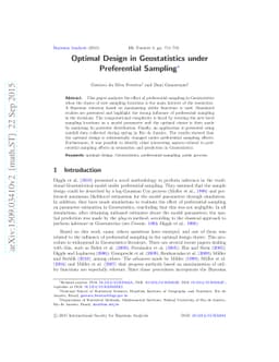 Optimal Design in Geostatistics under Preferential Sampling