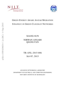 Green Energy Aware Avatar Migration Strategy in Green Cloudlet Networks