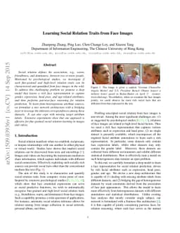 Learning Social Relation Traits from Face Images