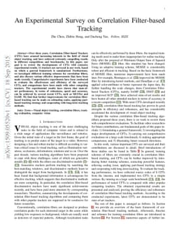 An Experimental Survey on Correlation Filter-based Tracking