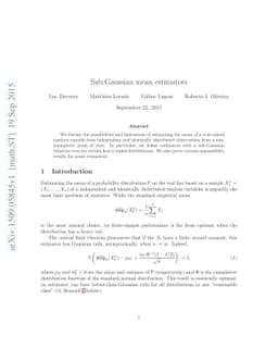 Sub-Gaussian mean estimators
