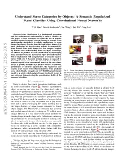 Understand Scene Categories by Objects: A Semantic Regularized Scene
  Classifier Using Convolutional Neural Networks
